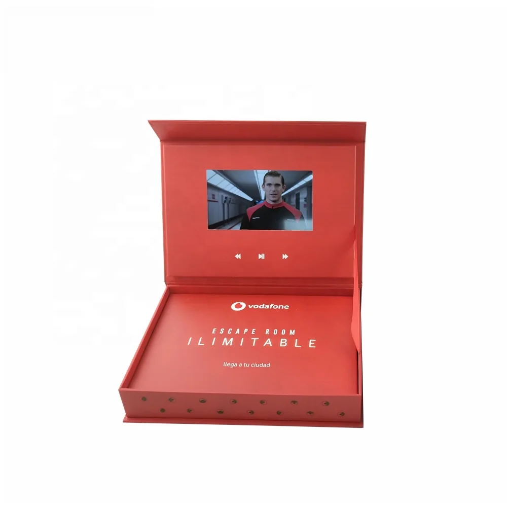 
Customized Promotional 5inch IPS Screen Lcd Video Gift Box Video Brochure Box With High Quality And Cheap Price 