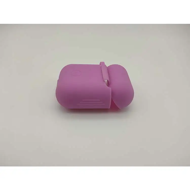 High quality pink 3D silicone protection headphone case with custom logo