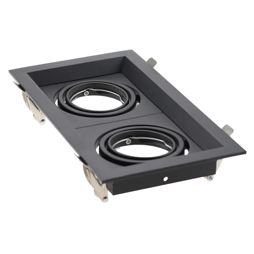 Square MR16 Recessed Lighting GU10 Halogen Lamp Holder Fittings For Led Ceiling Downlight