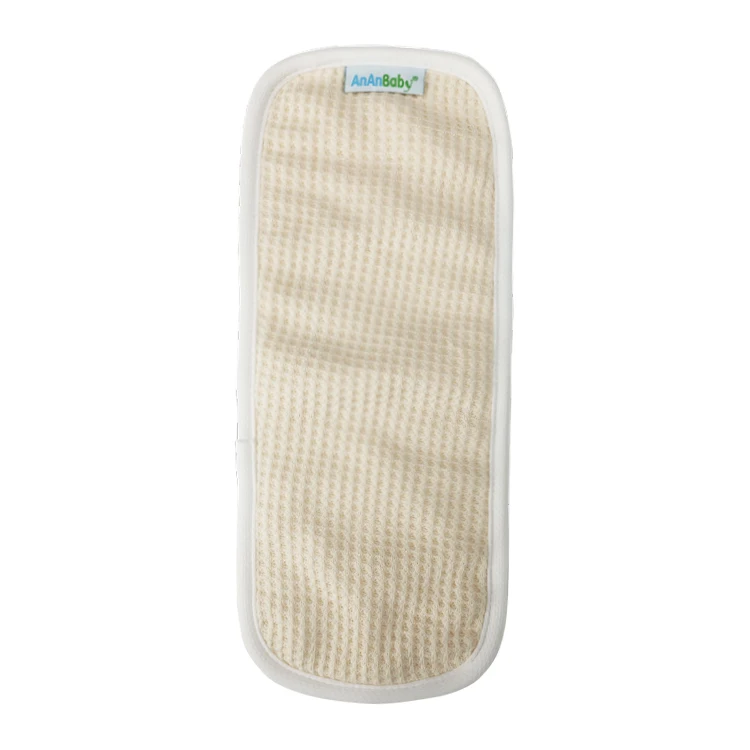 Wholesale Reusable Washable AWJ Edge Waffle Cotton Baby Diaper Insert