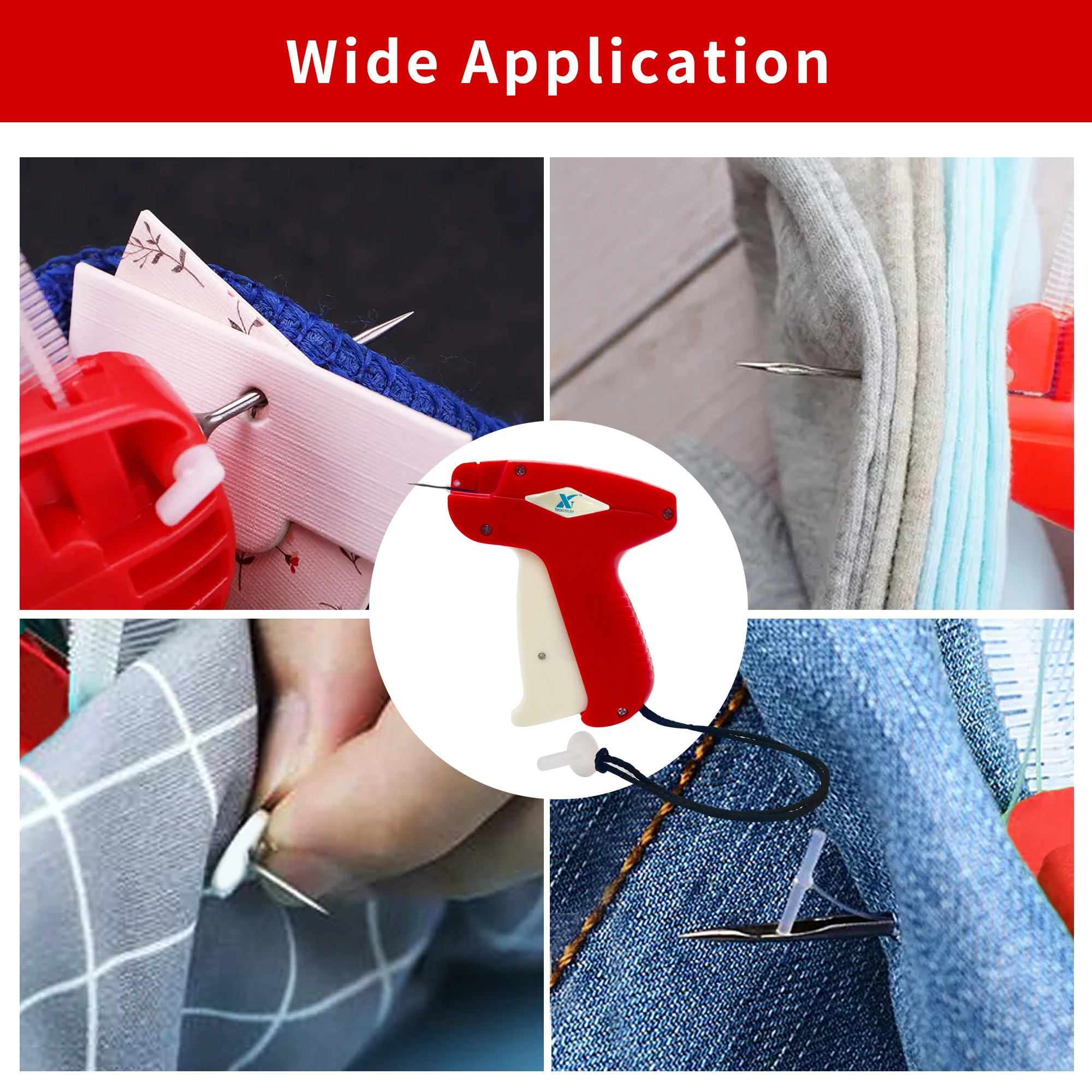 Booster  fine needle tagging gun garment price label tag gun with needle