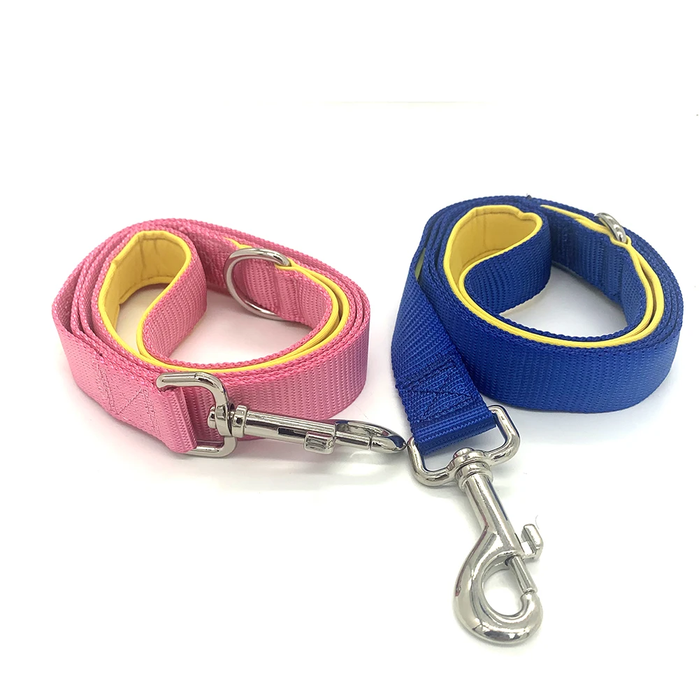 Hanyang OEM Wholesale Low Price Custom Wholesale Strong Nylon Webbing  Safety Padding Handle dog leash