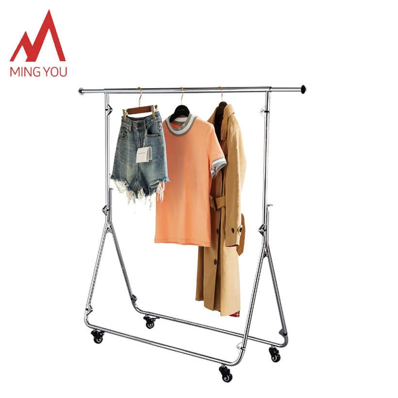 Fashion Clothing Store Boutique Metal stand Clothes Hanging Display Rack
