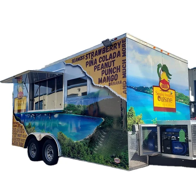 Shop Trailer Mobile Fast Food Car Ice Cream Mobile Food Trailer   For Sale  Hot Selling