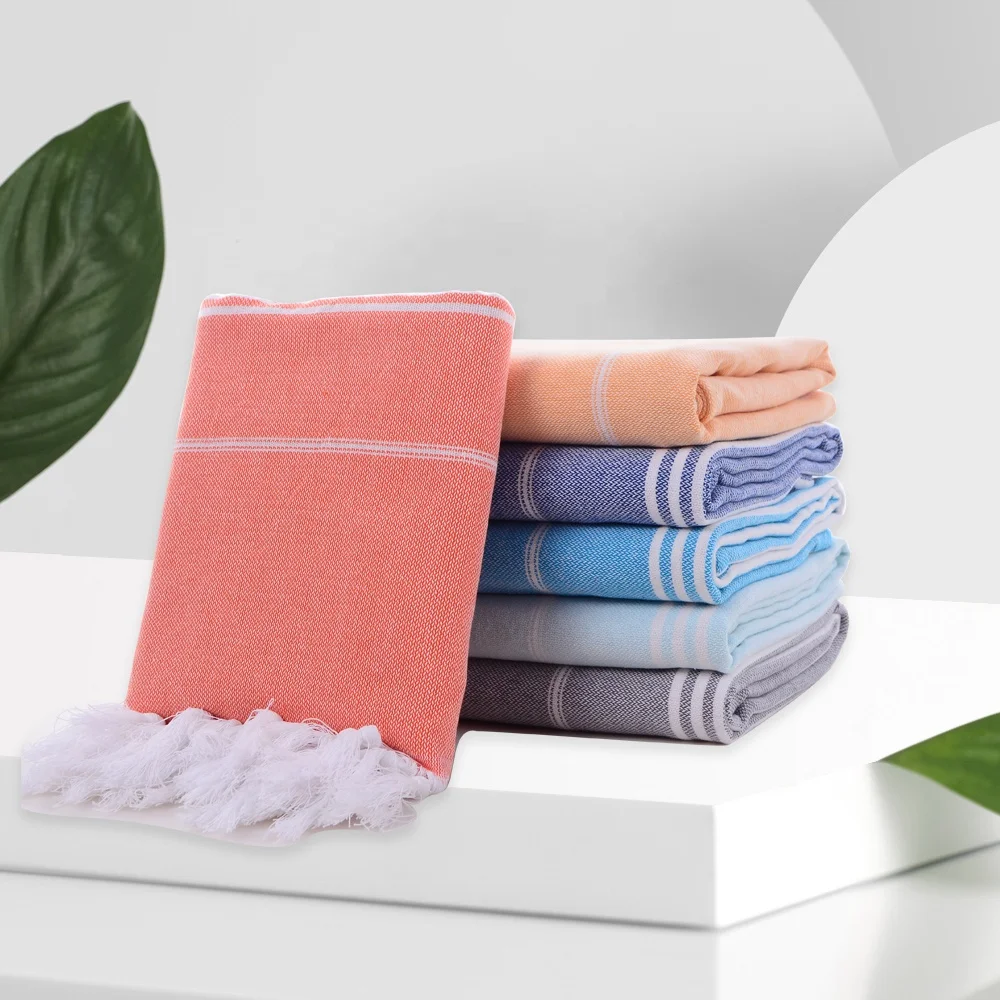 2022  Best Selling Product Custom Icos Breathable Skin-Friendly Microfiber Cotton Turkish Beach Towels Bath 100% Cotton Towel