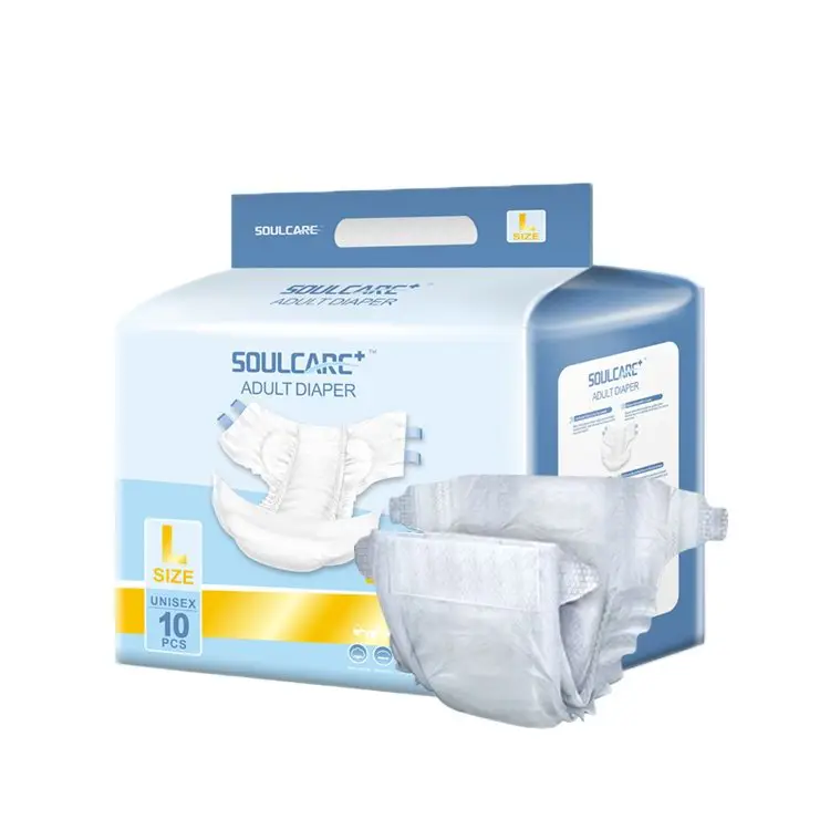 Oem бесплатный образец, Универсальный супер абсорбирующий подгузник из полиэтилена, подгузник для взрослых, китайский производитель