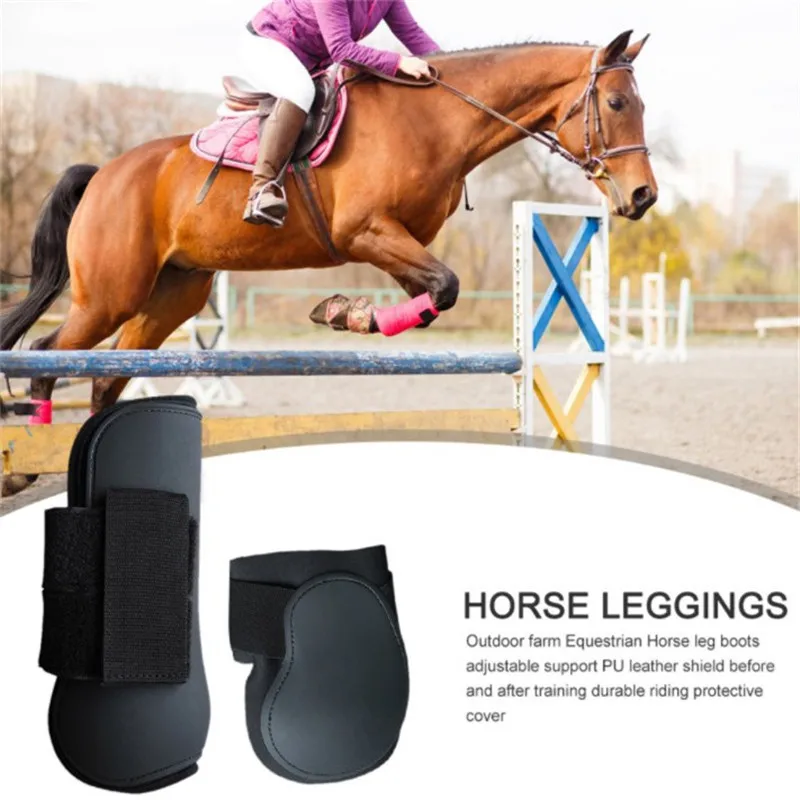 Custom Neoprene Non Slip Tendon Boot Classic Front Hind Legs Sleeve  Lightweight Nylon Hoof Horse Boots Leg