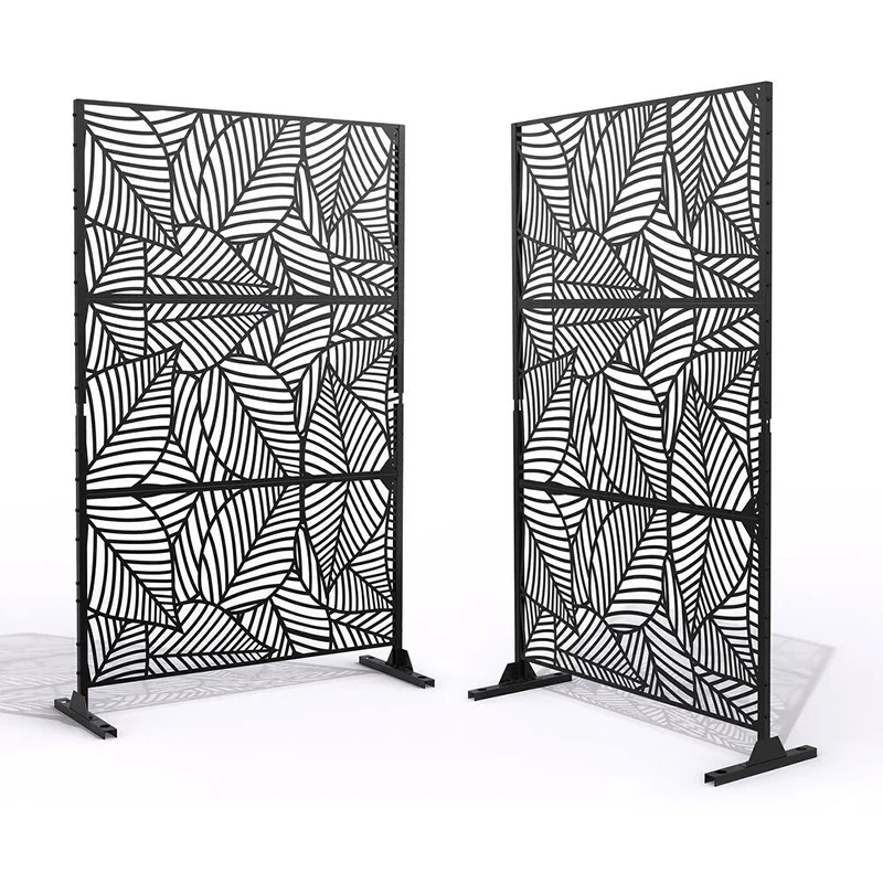 Stainless Steel Galvanized steel Metal Privacy Screen Panel Custom Laser Cut Decorative Panel Screen Outdoor Decorative Panel