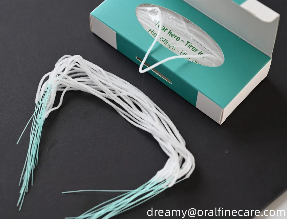 Teeth Flosser Bridges Wide Gaps Orthodontics Expanding Floss Implant Brace Pre-Cut Strands Ortho Dental Floss