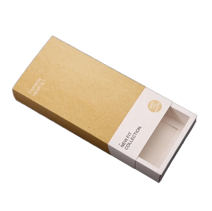 Customized Protein Energy Bar Chocolate Gift Box Socks Underwear Bra White Card Packaging Drawer Paper Box