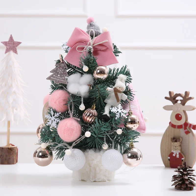 Hot Sale New Arrival Festival Decoration Gift Ideas Desktop Ornament Table Supplies 50 CM Mini Christmas Tree with Led Lights