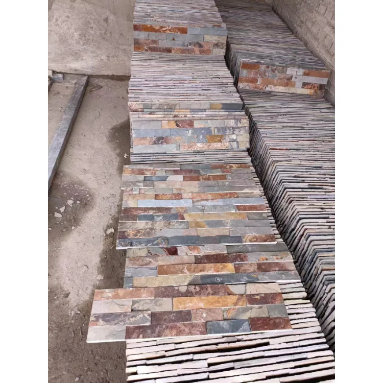 Wholesale Price China Split Surface Natural Rusty Slate Cladding Panels Exterior Wall Culture Stone Wall Cladding Tile