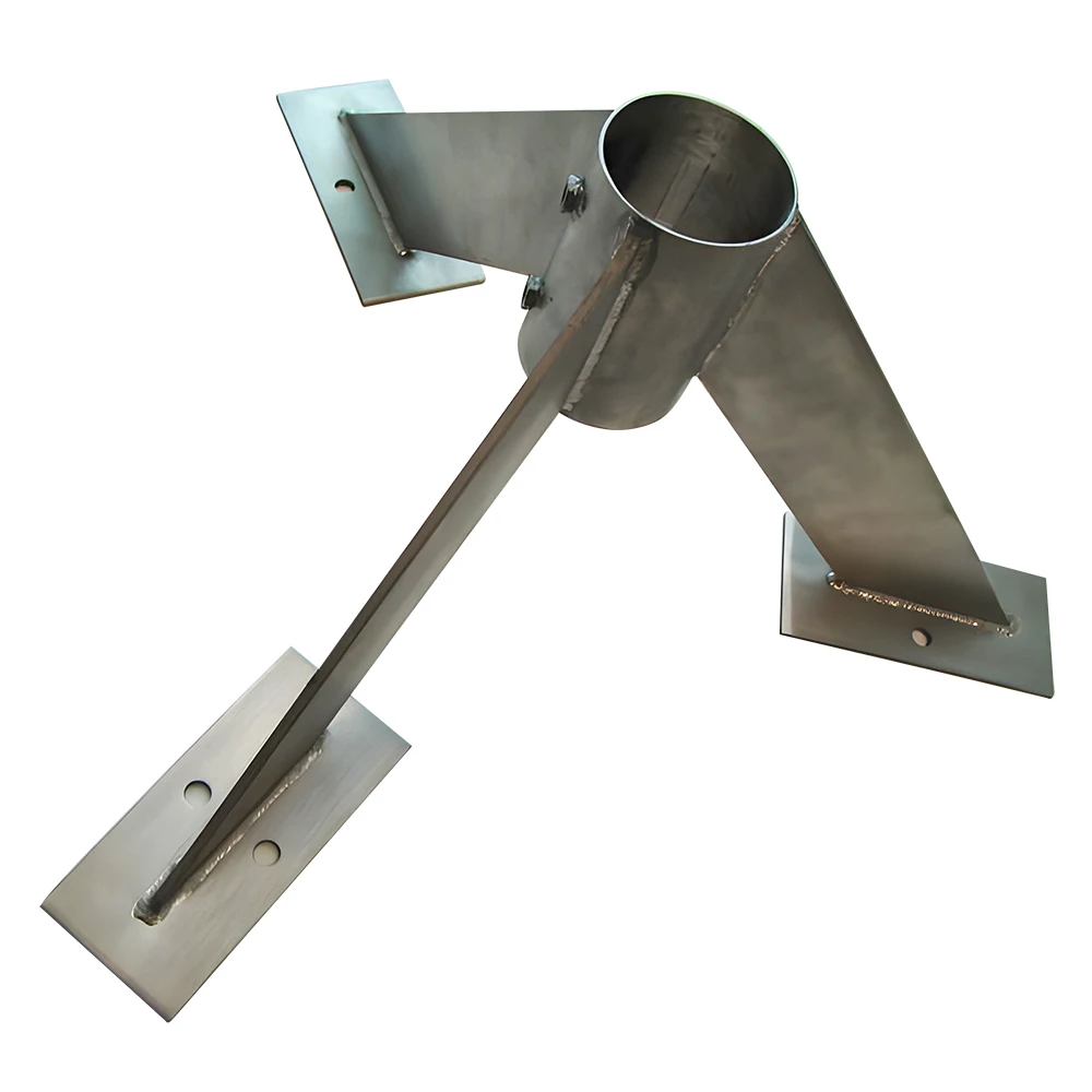 OEM Custom Metal Fabrication Stainless Steel Triangle Support Bracket Sheet Metal Fabrication Laser Cutting Welding Anodising