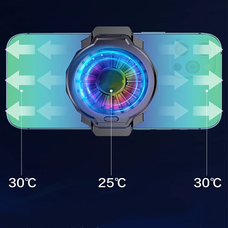 Mobile Phone Fever Rapid Cooler Radiator Cell Phone Universal Cooling Fan Mute Fan