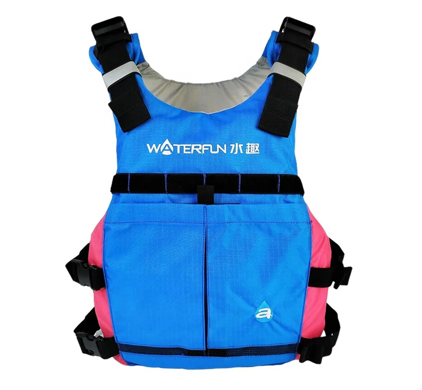 Bright Color CE Certificates Water Spots Life Jacket with Whistle Boating Kayaking Water Sports Life Vest