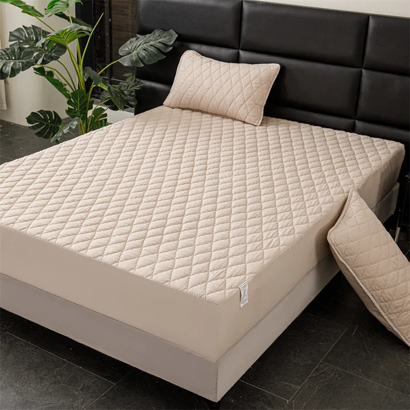Cotton Clip Waterproof Three-Piece Bed Cover Set Nantong Home Woven Sheet and Mattress Protector for Hospital Use