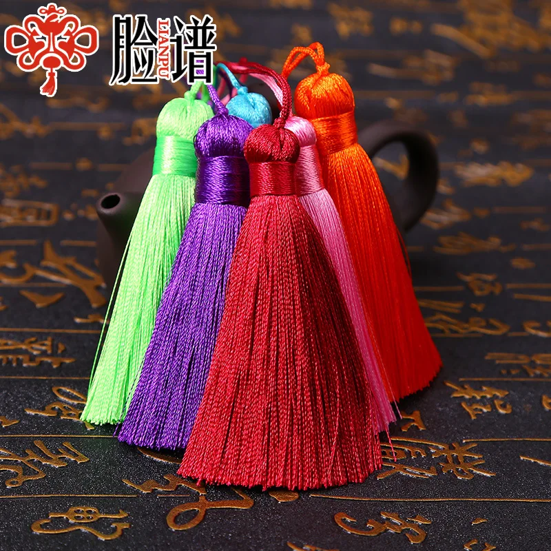32 Colors Handmade Mix Color Fashion 8cm Colorful Decorative Polyester Tassel Bag Accessories Fringe