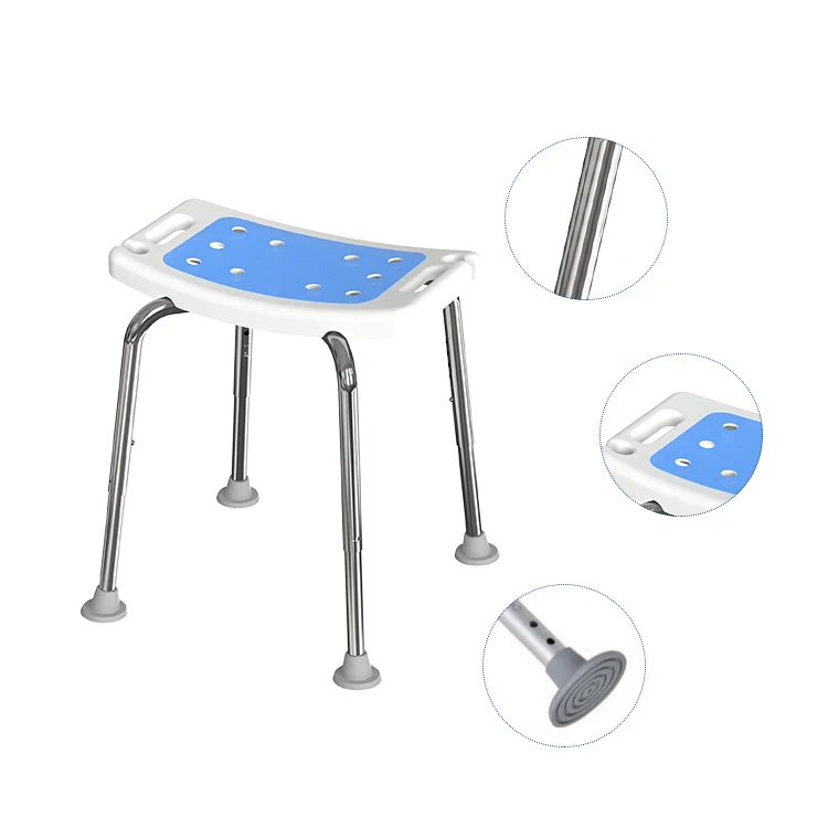 Dearevery Bathroom Folding Shower Seat Stool Wall Mounted Shower Bench Heavy Duty Chair For Disabled