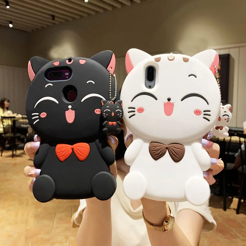 Wholesale Factory Price OEM Custom Soft Silicone 3D Cartoon Animal Waterproof Mobile Phone Case For XS Max