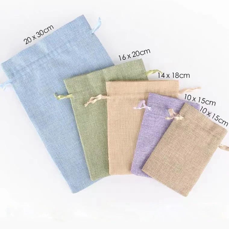 Imitation linen fabric polyester dust bag
