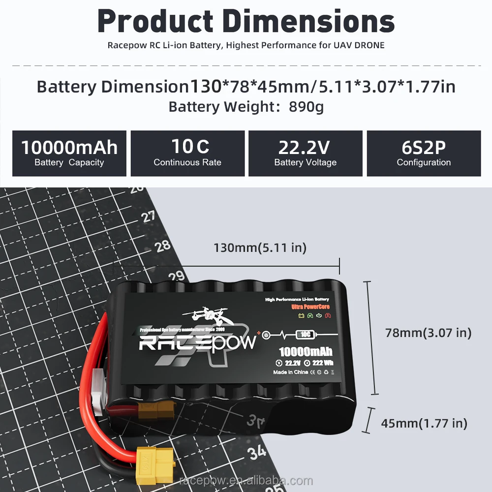 Wholesale Price Fpv Drone  Li-ion Battery 6s2p 6s3p 21700 10C for 7/10/13 inch FPV OEM Battery Packs