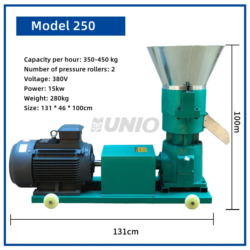 Customized Aperture High quality Animal feed granule making machines Animal feed Wood Pellets machine