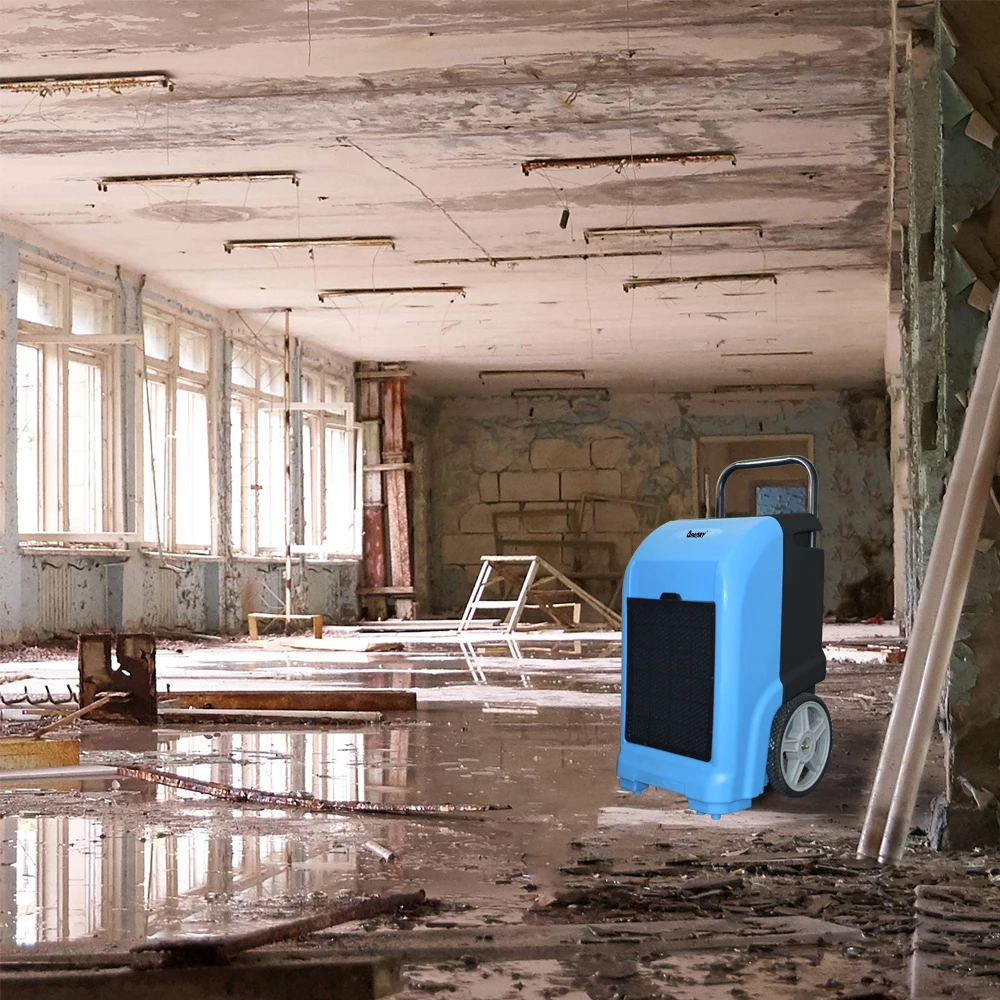 70L ETL CE Industry Compact Air Dryer Commercial LGR Roto Molding Dehumidifier with R410 R290 for Flood Water Damage restoration