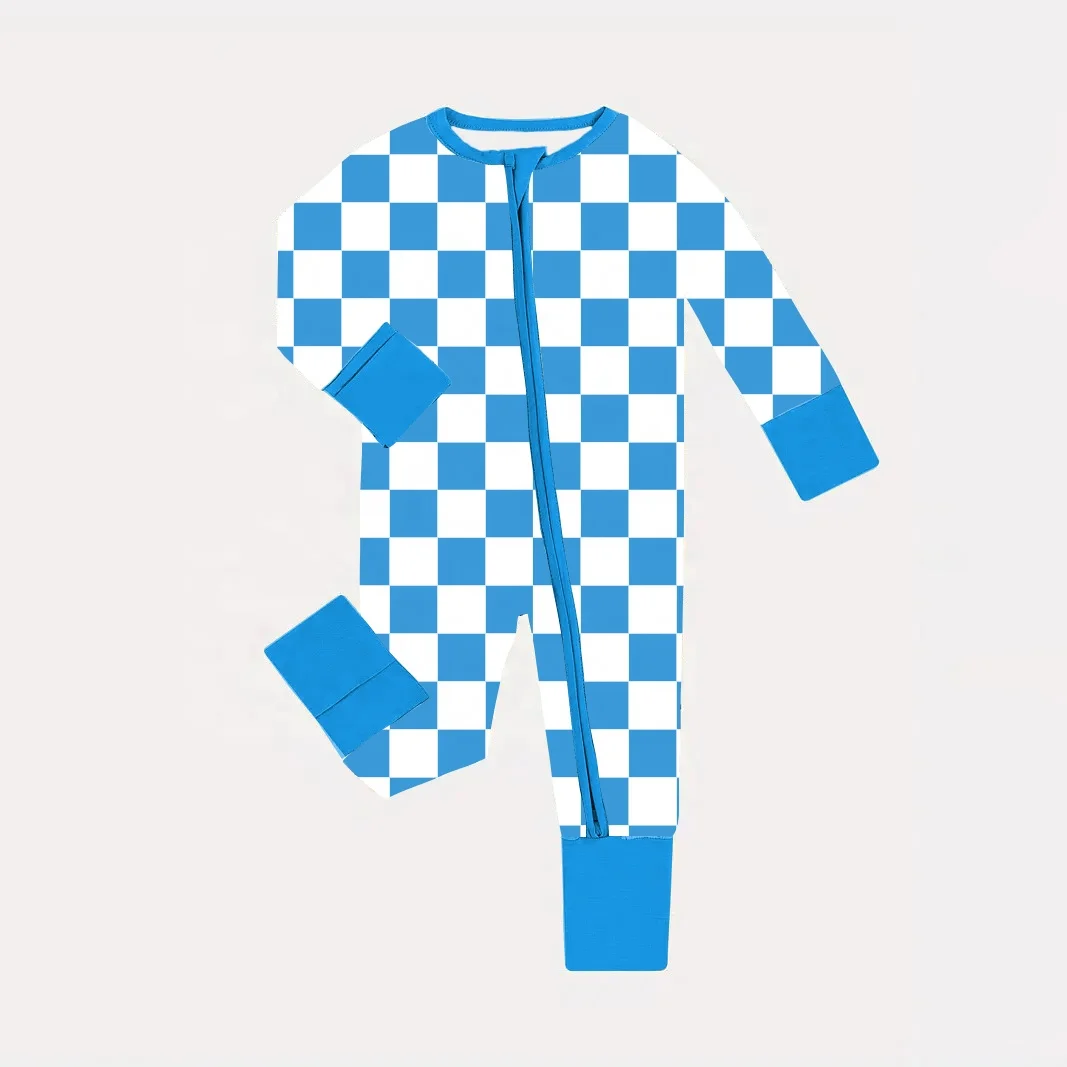 Childish Night Sky Space Stars Planets Crescent Kids Zipper Baby Clothes Zip Romper Newborns