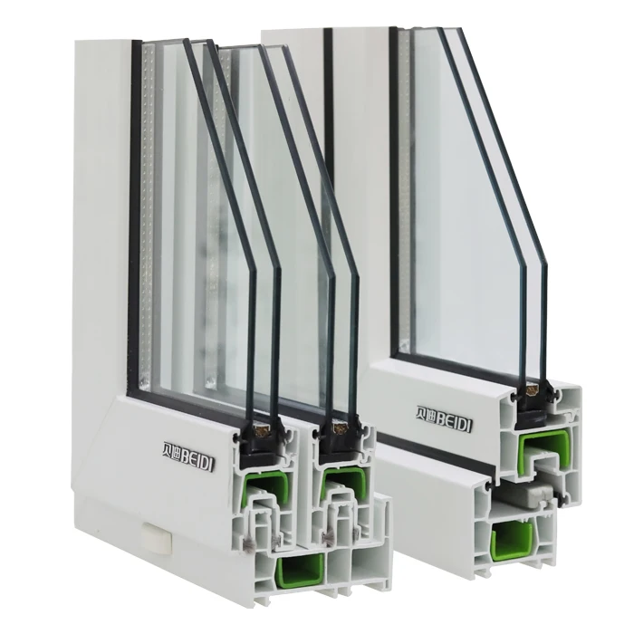 Baydee 88 Series White UPVC Profile for PVC Sliding Windows and Doors