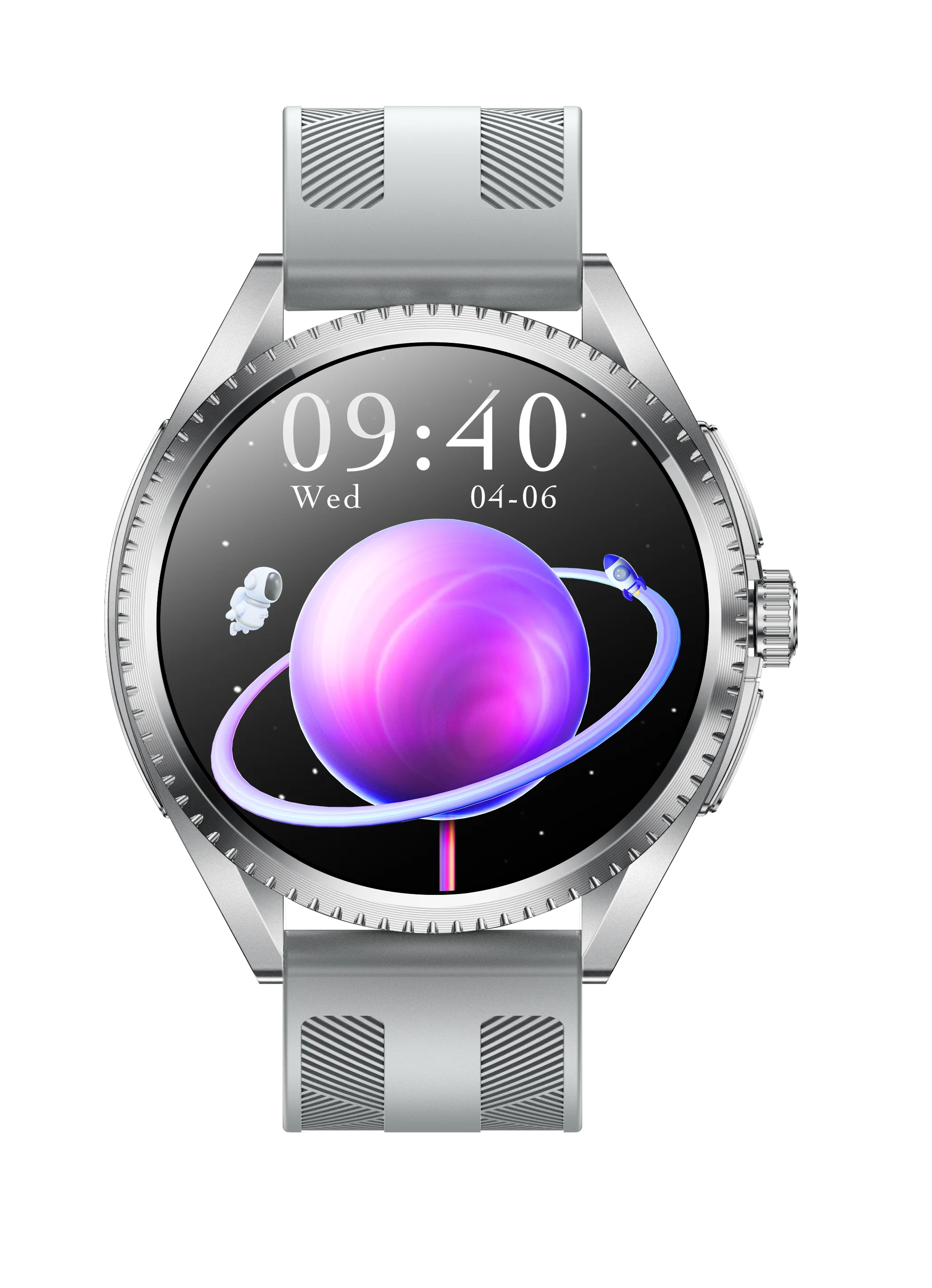 1.75-Inch Amoled Bt Talk Ip67 Deep Waterproof Smart Bracelet Multi Sport Mode Monitoring Round Screen Gf52 Smart Watch