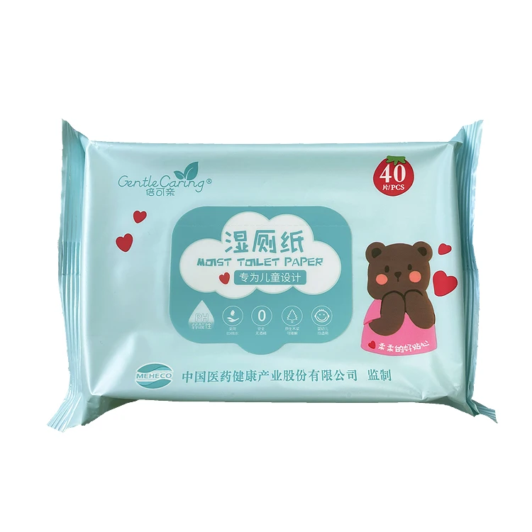 Printed Toilet Paper Tissue Bathroom Tissue with Moisture Lock Flip-Top Pack