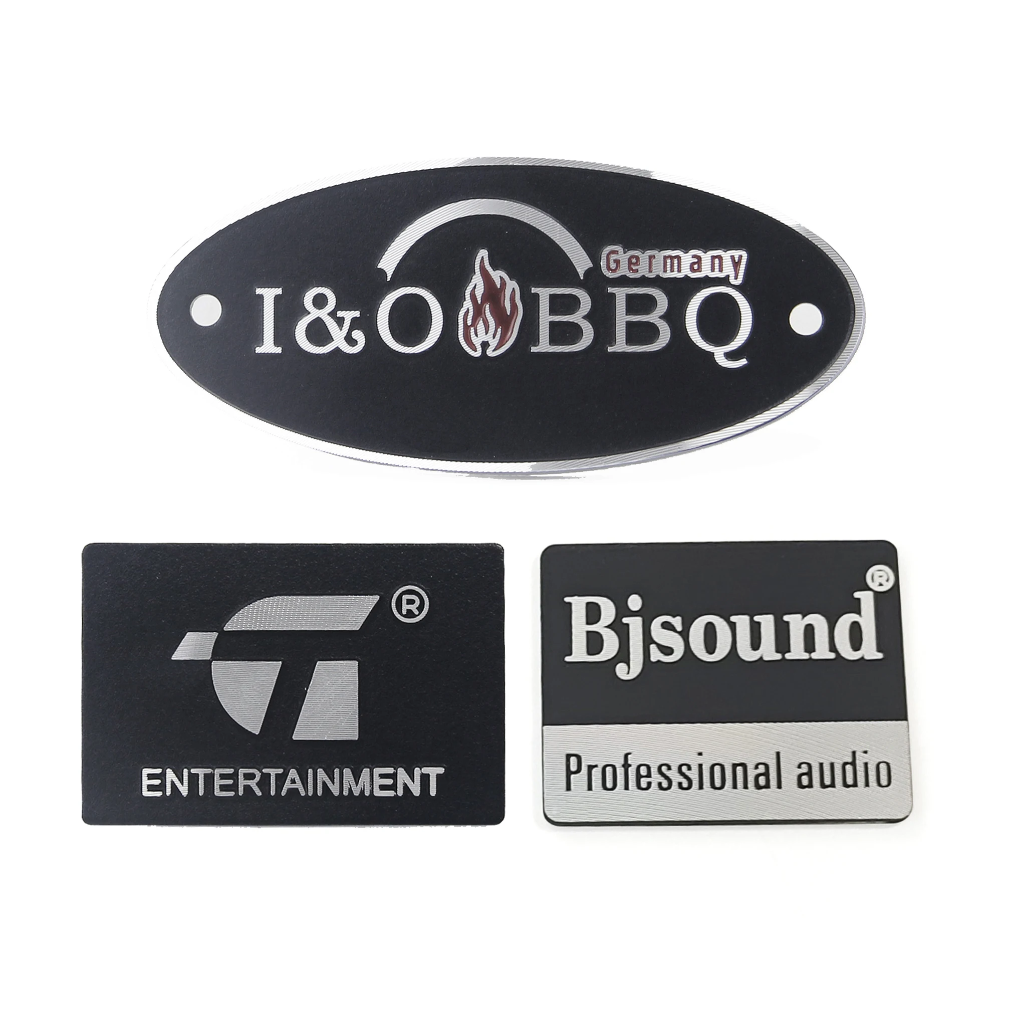 Customize your own corporate brand logo Size Personalized Good quality Name Plate metal nameplate for car