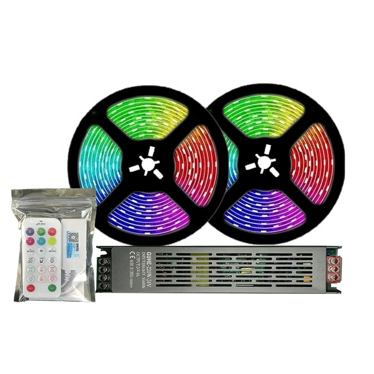 Multi color LED Strip App 24v RGBW 60LEDs/m Remote controller 4040 Smart Music Strip Light