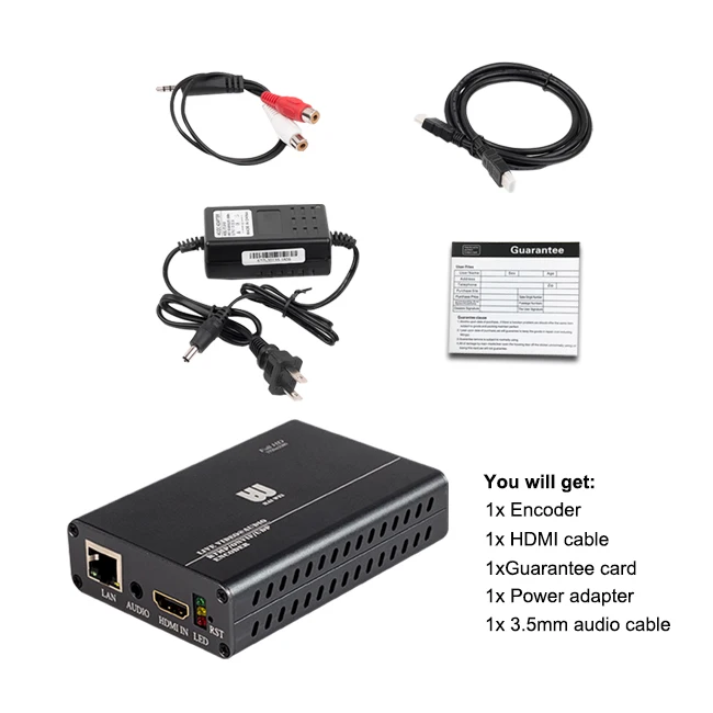Haiwei h.264 hd hdmi video encoder iptv and hotel tv system live streaming equipment