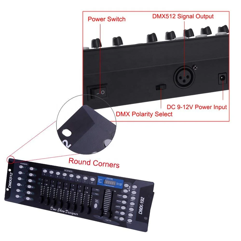  Сценический канал 192 Вращающаяся головка Par диско свет DMX 512