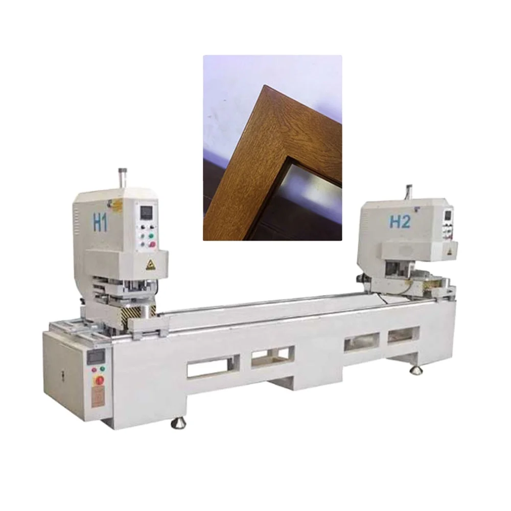 Two Heads Welding Machine for Pvc Profiles Upvc Window Making Machinery Cnc Machine Double Side Seamless Provided PLC 100% 900