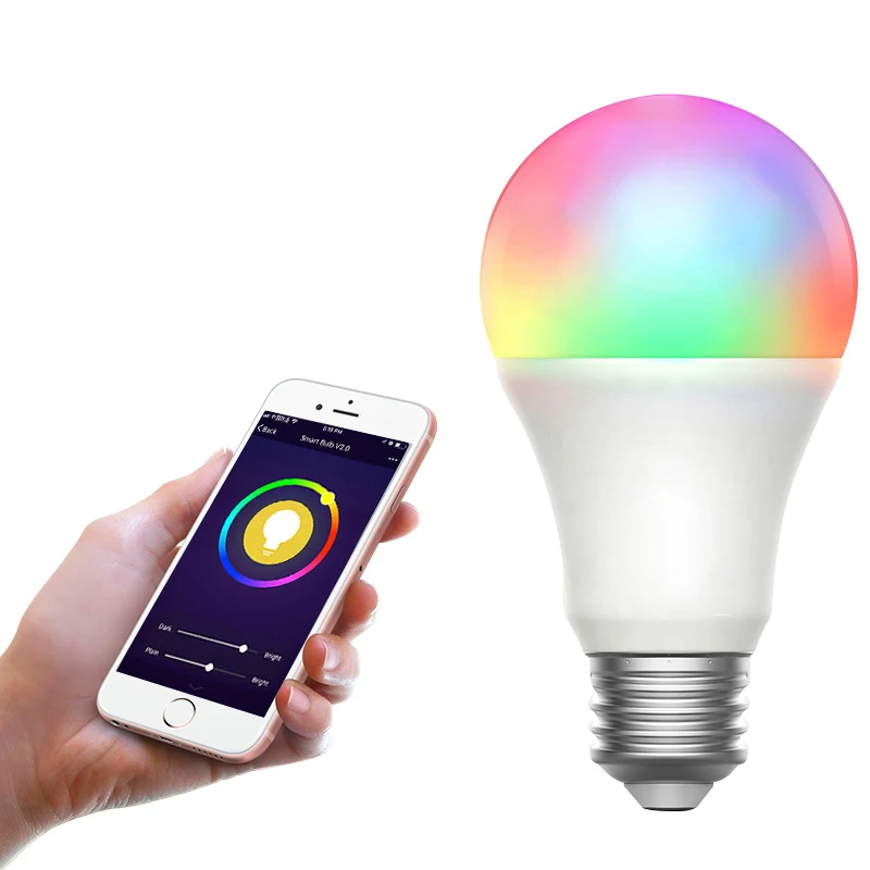 2023 popular WIFI+BLE Beacon mesh smart Led Bulb 9W 15W RGB Smart LED Light Bulbs Alexa and Google