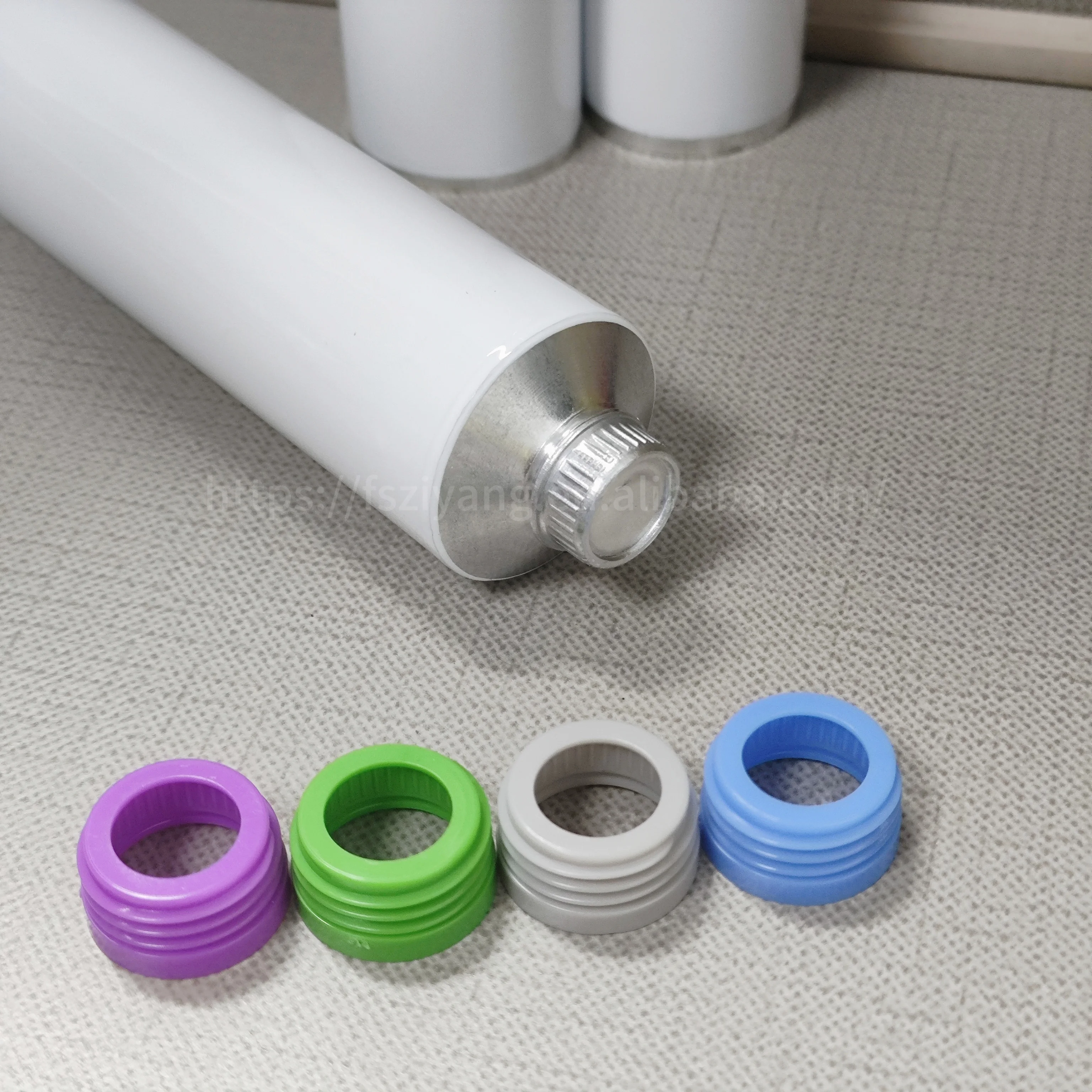 Recyclable Aluminium Empty Cosmetic Tube With Plastic Neck Ointment Tube Face Cream Tube