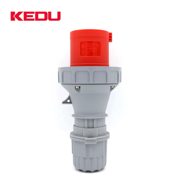KEDU p02256 IP67 industrial 32a 5 pin plug 400V male socket with CE SEMKO