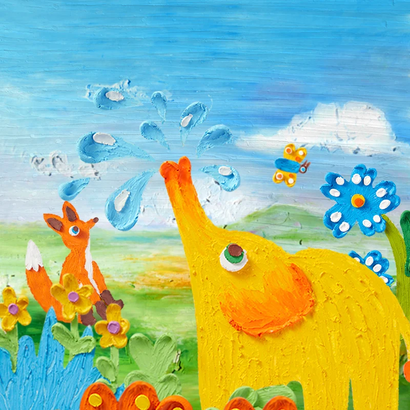 mideer MD1283 Oil Pastel Texture Kit - Springtime Blossoms  Child painting KID CRAYON