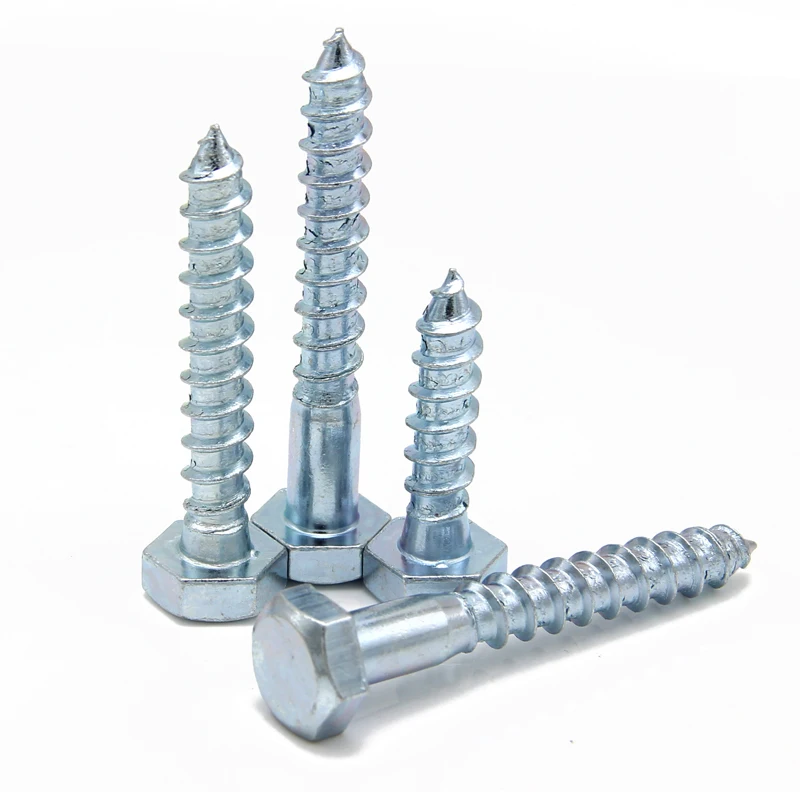 M10 Bulk Packing Din571 Zinc Plated Carbon Steel Bugle Head Phosphating Set Hex Stainless Steel Wood Screws