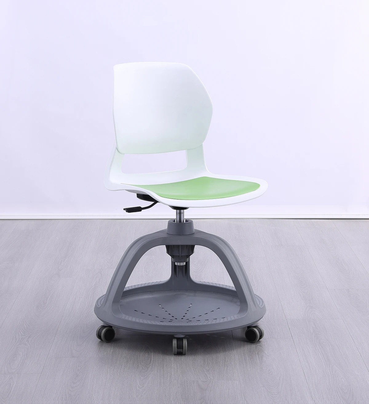 China Source Factory university student chair for smart classroom study chair with wrining pad swivel chair