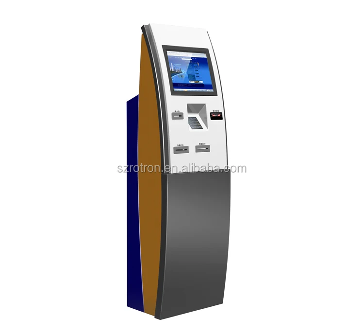 Smart design Self service Bill acceptor SIM card top up kiosk with IC card reader