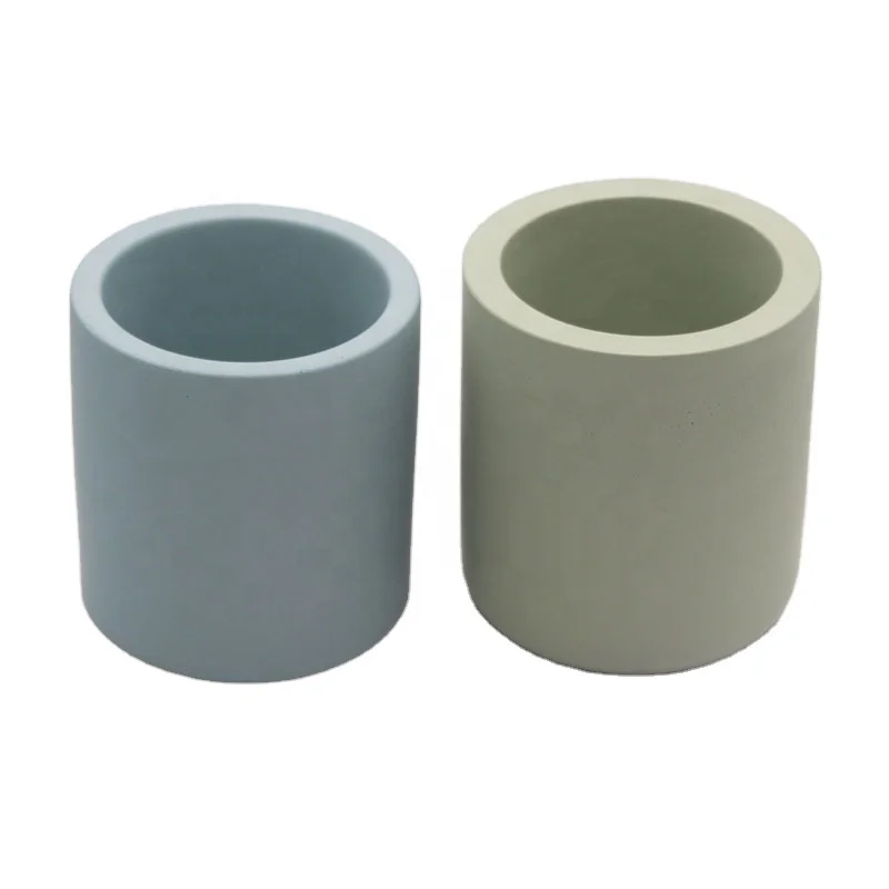 Горячая Распродажа, недорогие современные цветные бетонные подсвечники, цементная банка для изготовления свечей