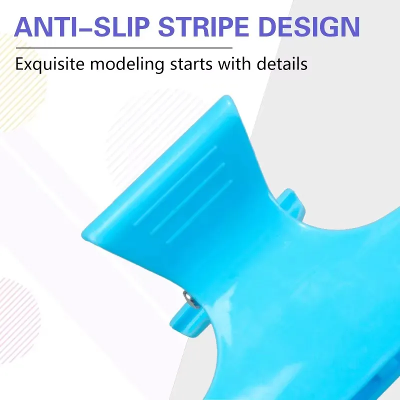 12Pcs Hairdressing Butterfly Clip Strong grip Salon Perm Hair Dye Plastic Hairpin Wig Clip Haircut Partition Styling Clip Tools