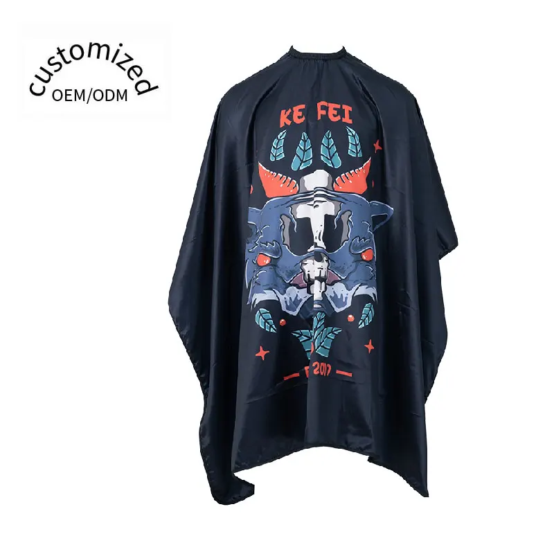 Kefei New Arrival High Quality Beauty Salon Custom Barber Cape With Designs Directly From Manufacturer