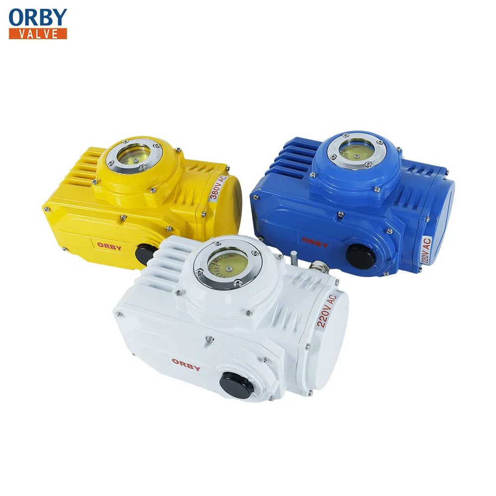 220VAC RS485 Cable Electric ball valve 4-20mA Electric Actuated Actuator for wafer TPFE cast Iron butterfly valve