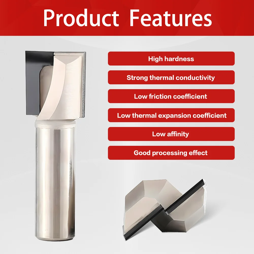 Woodworking tools pcd router bit PCD V Router Bit tct straight router bit cnc tool for wood up down cut