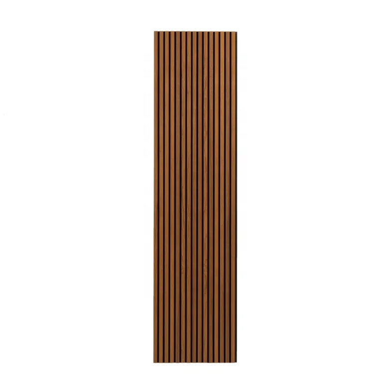 Customization  Acoustic 3D wall panels easy install nature veneer wood slat soundproof wall panels