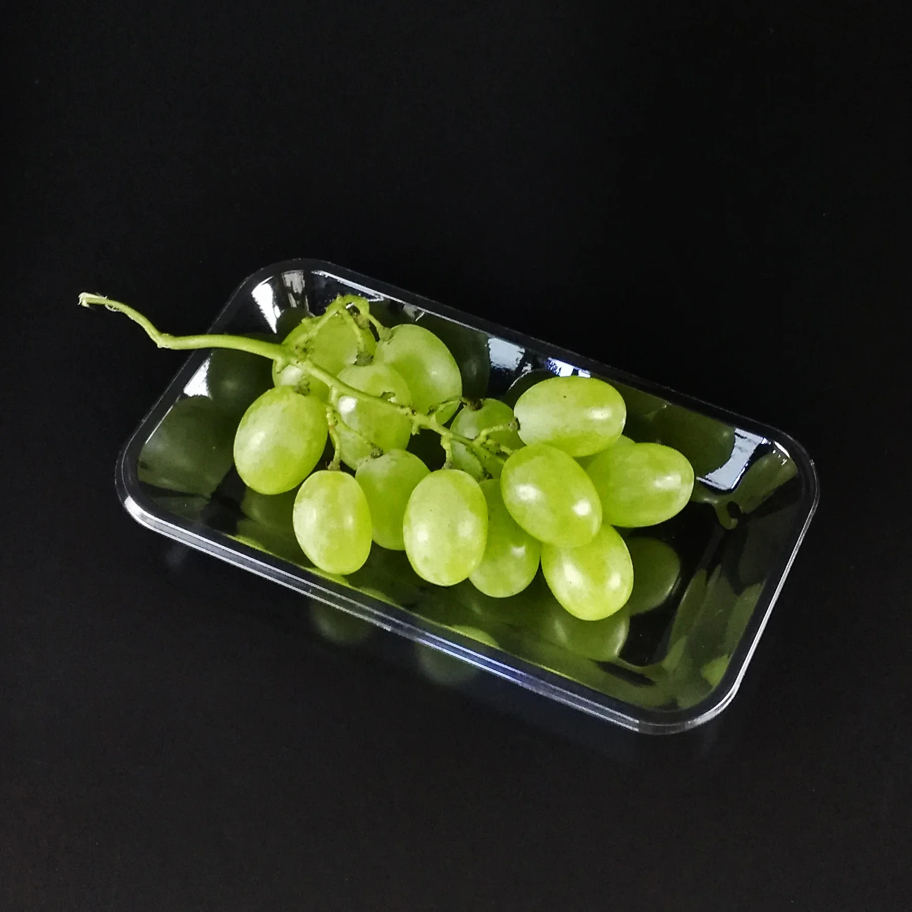 
Rectangle Plastic PET Disposable Tray Clear Plastic Tray Hot Sale 